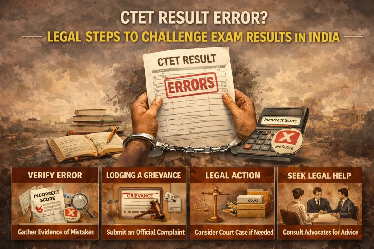 CTET Result Error Legal Steps to Challenge Exam Results in India