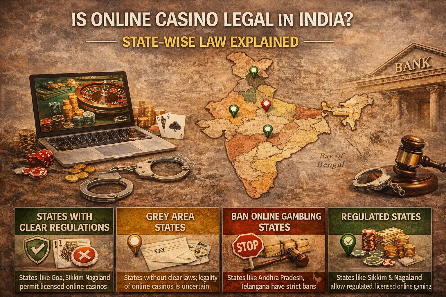 Is Online Casino Legal in India State-Wise Law Explained