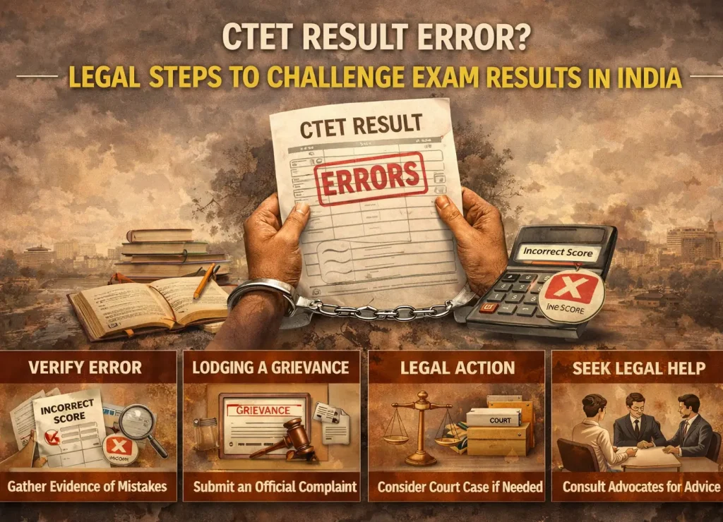 CTET Result Error Legal Steps to Challenge Exam Results in India