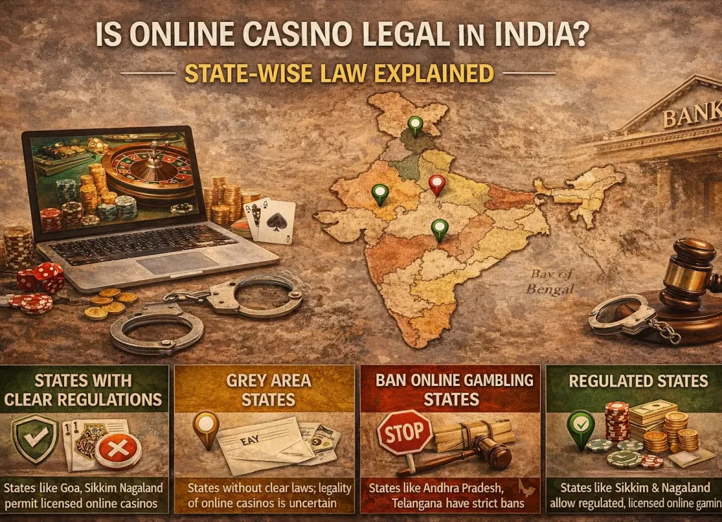 Is Online Casino Legal in India State-Wise Law Explained